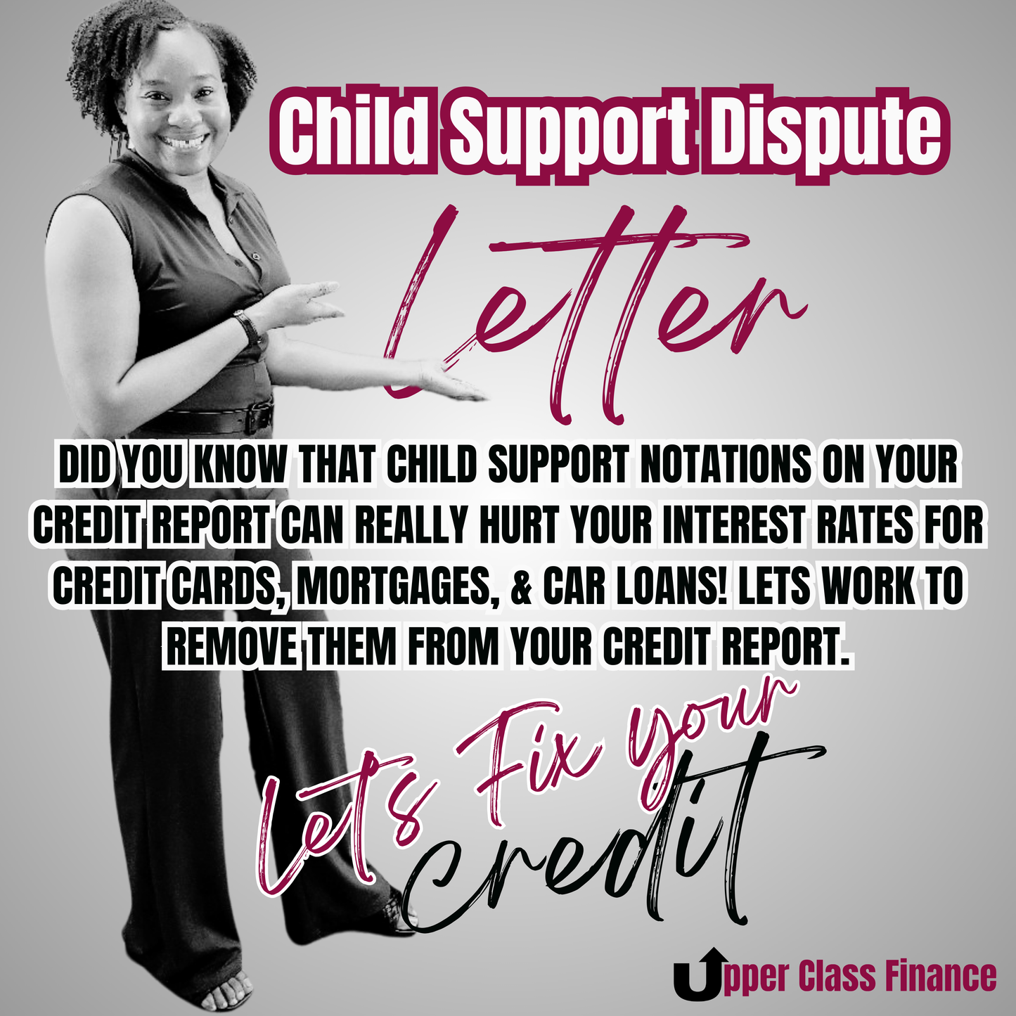 Child Support Dispute Letter