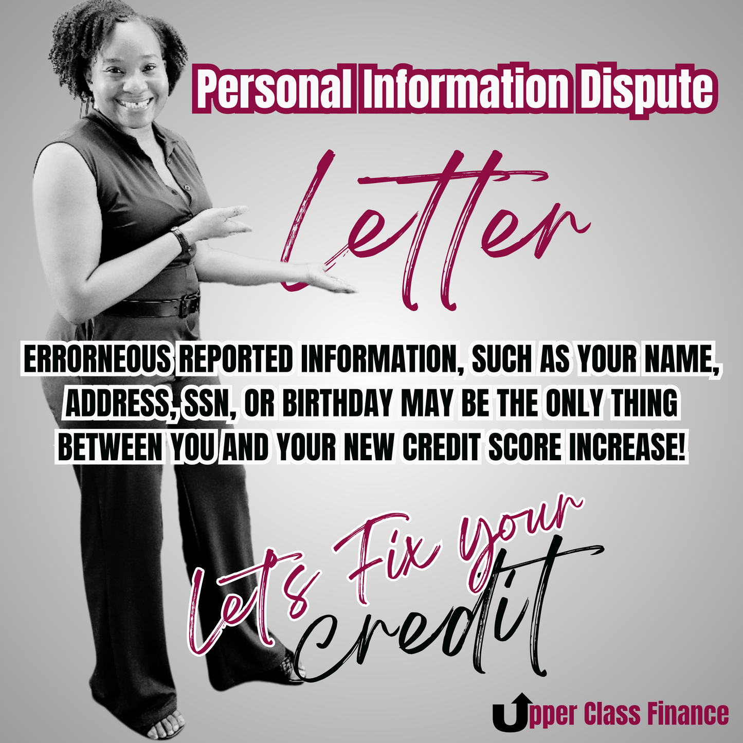 Personal Information Dispute Letter