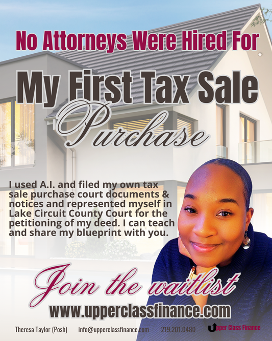 From Auction To Deed - A.I. Document Filing with NO ATTORNEY FEES - Masterclass