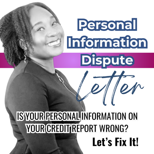 Personal Information Dispute Letter