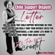 Child Support Dispute Letter