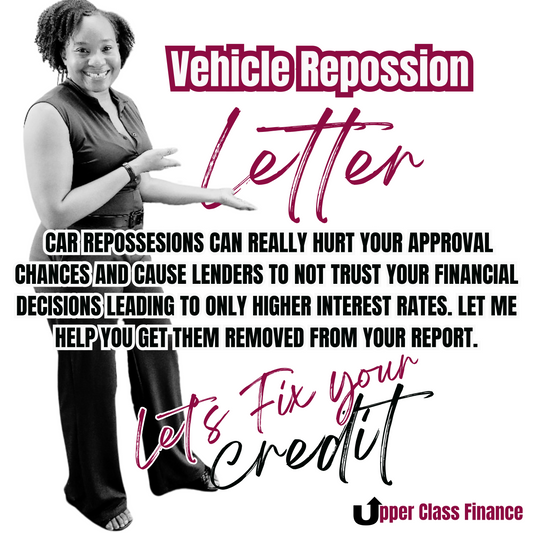 Vehicle Repossession Letter